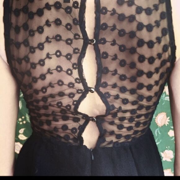 Anthropologie Monteau Black Lace Dress - Picture 13 of 16